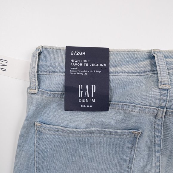 NEW GAP High Rise Favorite Jegging button fly jeans size 2 - Picture 10 of 13